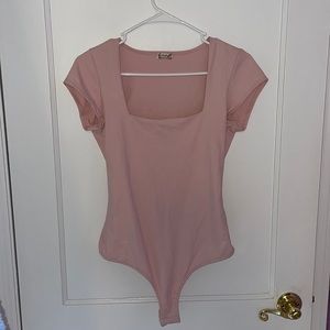 Free People Fair and Square Neck Duo Bodysuit